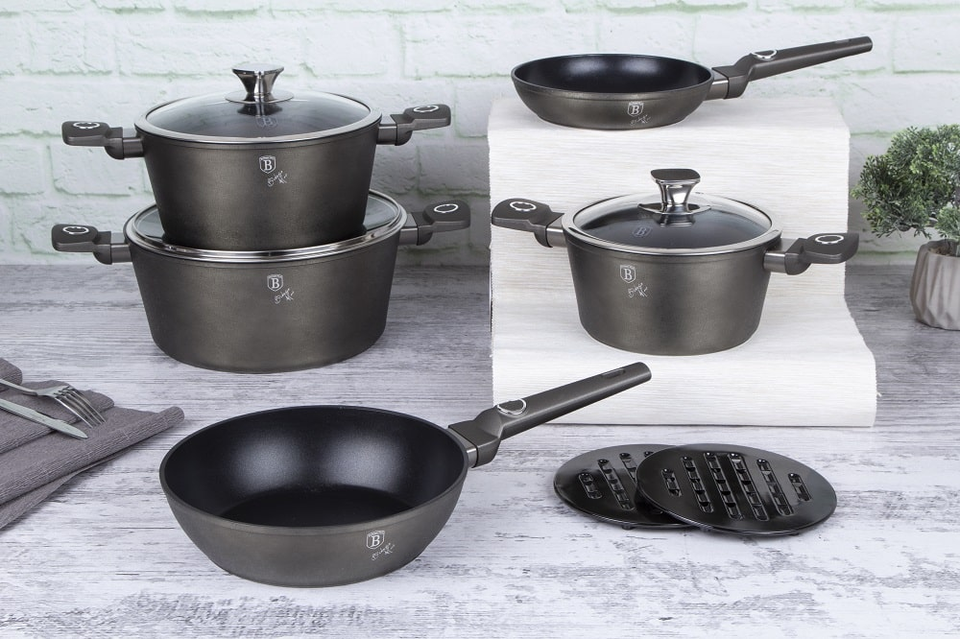 10-Piece Kitchen Cook Set Berlinger Haus BH-7773 Crystal