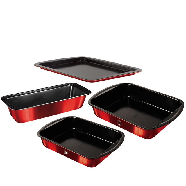 Set of 4 Baking Trays Berlinger Haus BH-7620 Burgundy Collection
