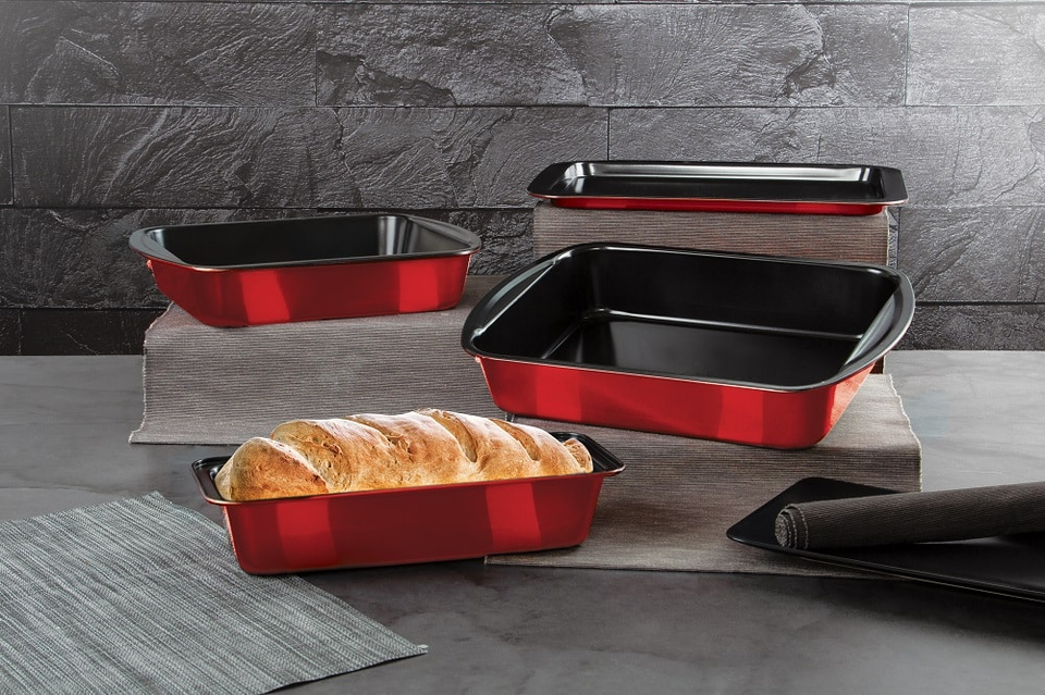 Set of 4 Baking Trays Berlinger Haus BH-7620 Burgundy
