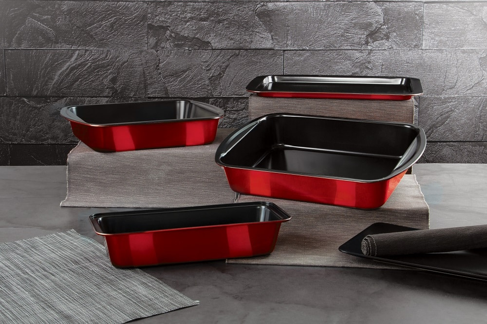 Set of 4 Baking Trays Berlinger Haus BH-7620 Burgundy