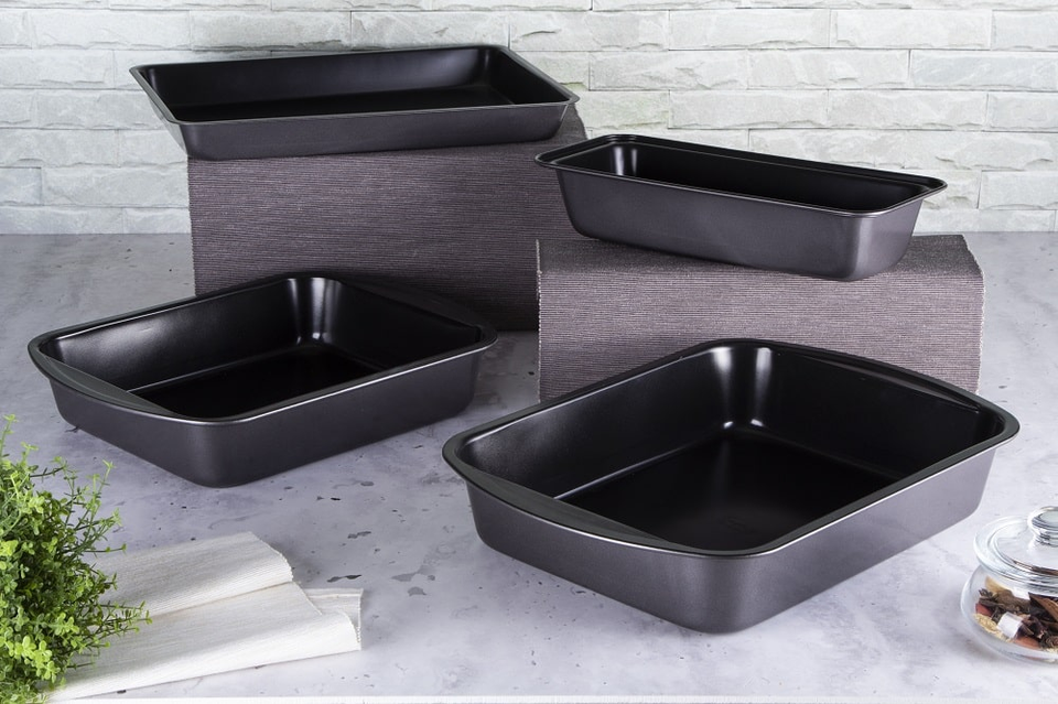Berlinger Haus BH-7622 Carbon 4-Piece Baking Tray Set