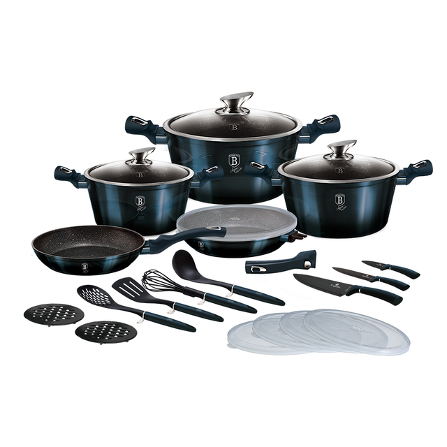 22-Piece Cookware Set Berlinger Haus BH-7183 Aquamarine Collection