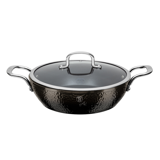 Shallow Pot Berlinger Haus BH-6657 Shine Basalt Collection