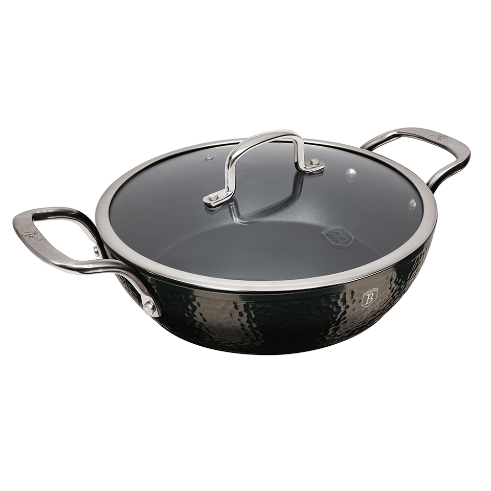 Shallow Pot Berlinger Haus BH-6657 Shine Basalt Collection