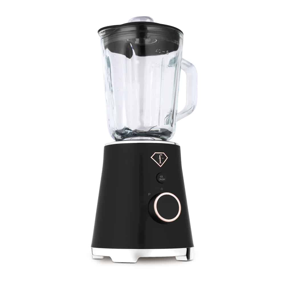 Table Blender with 1.5L Glass Jar – Black–Rose Gold | Fashion by Berlinger Haus | FTV0141