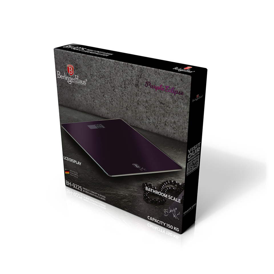 Digital Bathroom Scale Berlinger Haus BH-9225 Purple Eclipse Collection