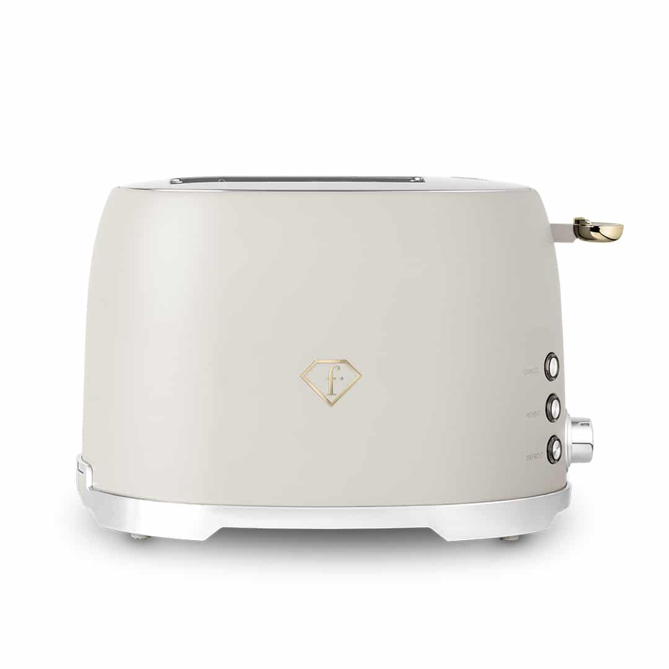 Toaster Berlinger Haus FTV0112 Cream–Gold | 7 Toast Levels & Multi-Function System