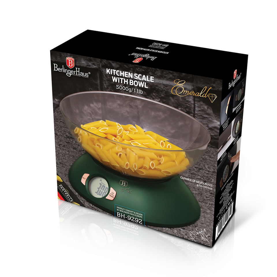Kitchen Scale with Bowl Berlinger Haus BH-9292 Emerald Collection
