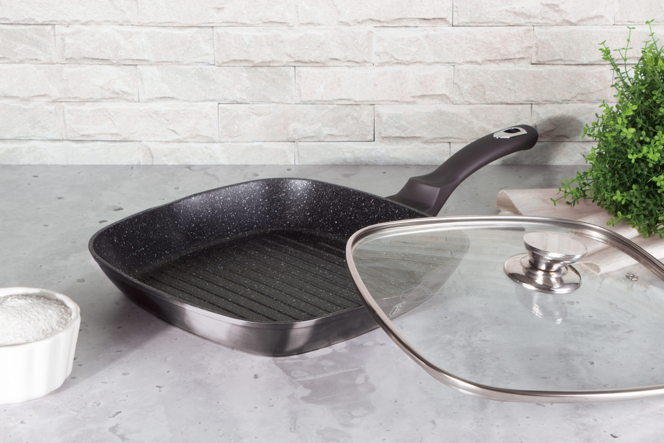 Grill Pan 28 cm Berlinger Haus BH-6909 Carbon Pro Collection