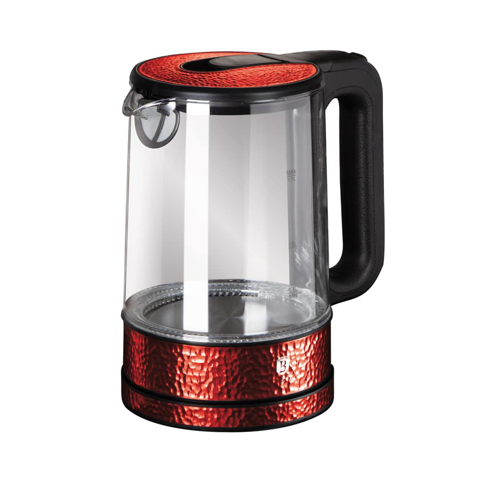Glass Kettle Berlinger Haus BH-9094 Burgundy Collection