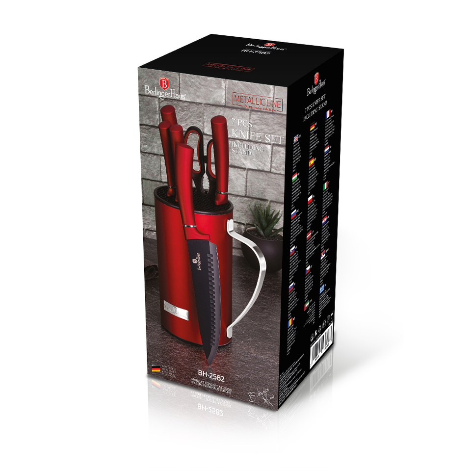 Kitchen Knife Set Berlinger Haus BH/2582 Burgundy Collection (Copy)