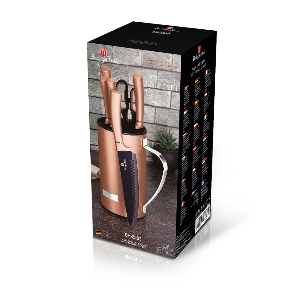 Kitchen Knife Set Berlinger Haus BH-2583 Rose Gold Collection