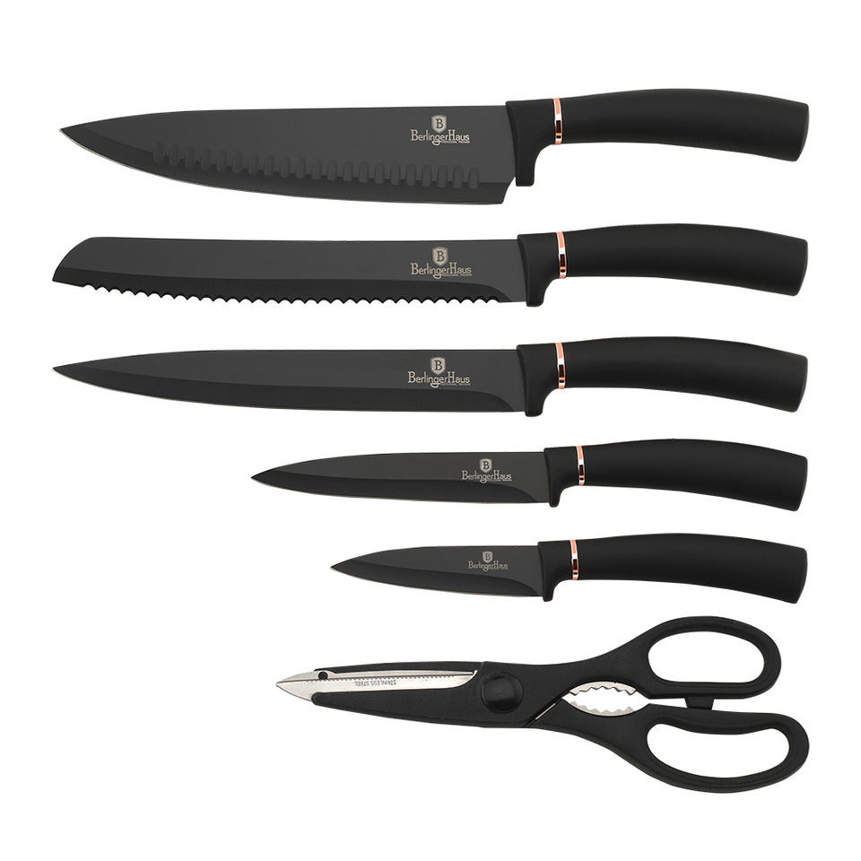 Kitchen Knife Set Berlinger Haus BH/2481 Black Rose Collection