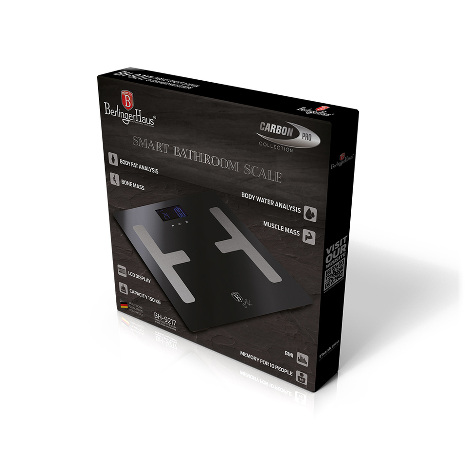 Smart Bathroom Scale Berlinger Haus BH/9217 Carbon Pro Collection