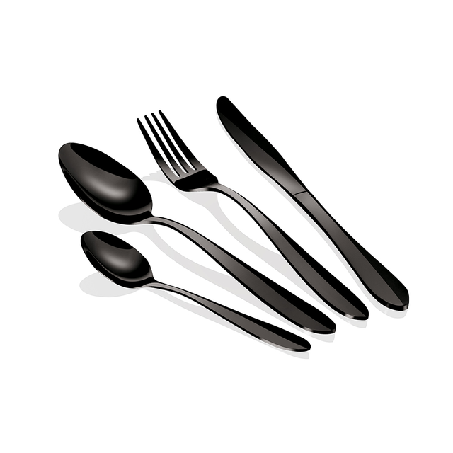 24-Piece Cutlery Set Berlinger Haus BH/2630 Mirror Black