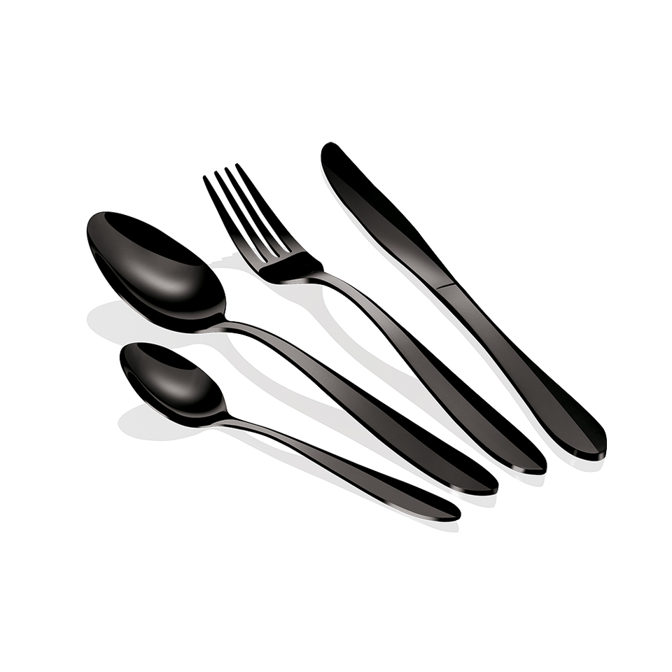 24-Piece Cutlery Set Berlinger Haus BH/2630 Mirror Black