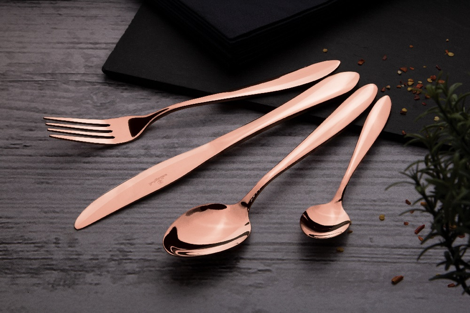24-Piece Cutlery Set Berlinger Haus BH/2623 Mirror Rose Gold
