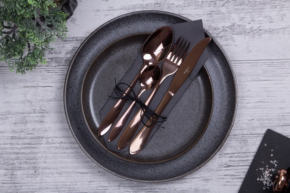 24-Piece Cutlery Set Berlinger Haus BH/2623 Mirror Rose Gold