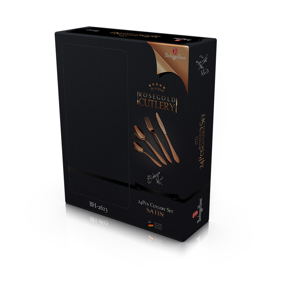 24-Piece Cutlery Set Berlinger Haus BH/2623 Mirror Rose Gold