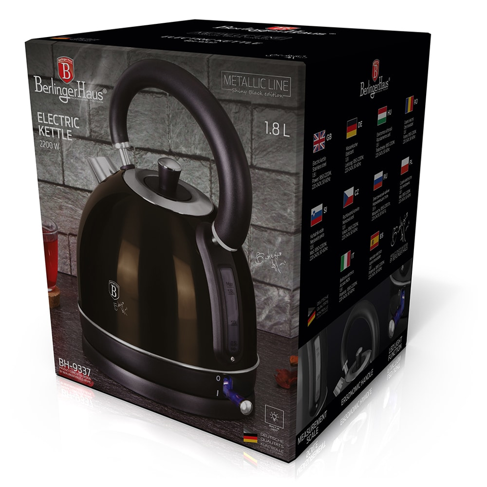 Electric Kettle Berlinger Haus BH/9337 Shiny Black Collection