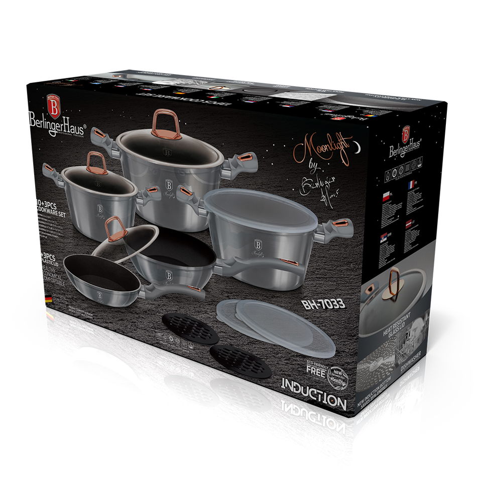 13-Piece Cookware Set Berlinger Haus BH/7033 Moonlight Collection
