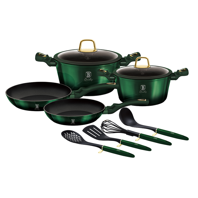 10-Piece Cookware Set Berlinger Haus BH-7039 Emerald Collection