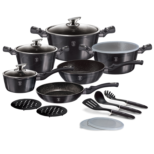 18-Piece Cookware Set Berlinger Haus BH-6887 Carbon Pro Edition