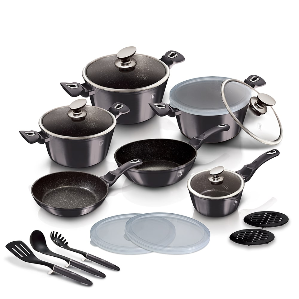 18-Piece Cookware Set Berlinger Haus BH-6887 Carbon