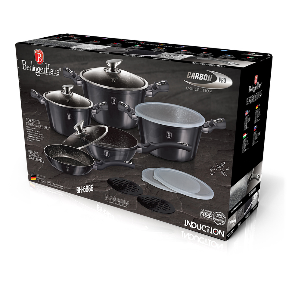 13-Piece Cookware Set Berlinger Haus BH/6886 Carbon Pro Edition