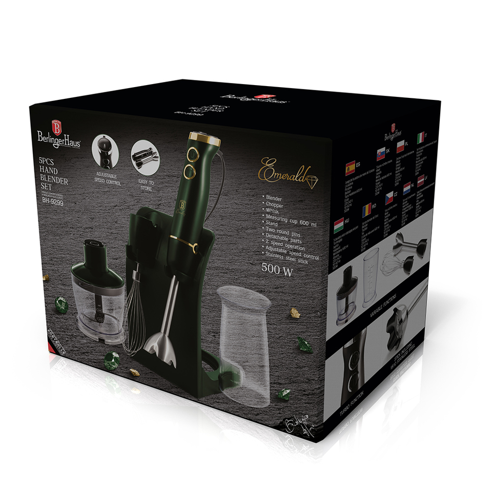 2 in 1 Blender & Chopper Berlinger Haus BH-9299 Emerald Collection