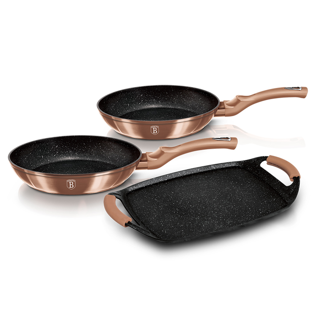 Frying Pan Set Berlinger Haus BH-1669 Rose Gold Collection