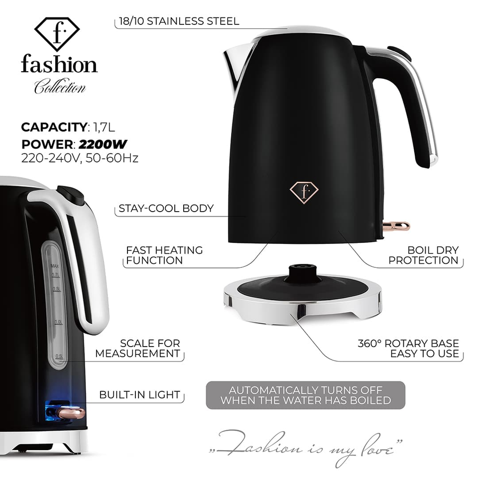 Electric Kettle Fashion by Berlinger Haus FTV0113