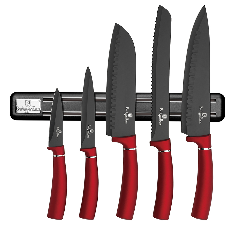 6-Piece Knife Set Berlinger Haus BH/2534 Burgundy Collection