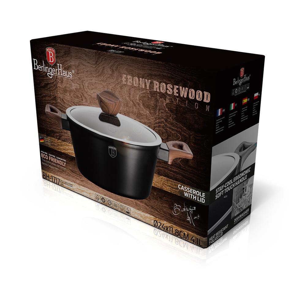 Medium Casserole 24 cm Berlinger Haus BH/1717 Ebony