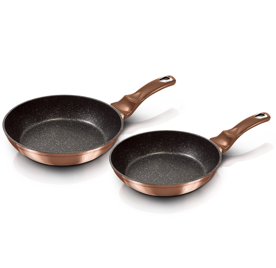 2-Piece Frying Pan Set Berlinger Haus BH-1611 Rose Gold Collection