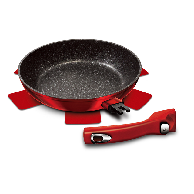 Frying Pan with Removable Handle Berlinger Haus BH-1945 Burgundy Line