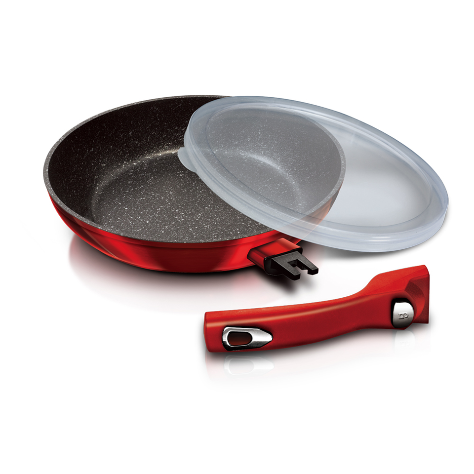 Frying Pan with Removable Handle Berlinger Haus BH-1946 Burgundy Line