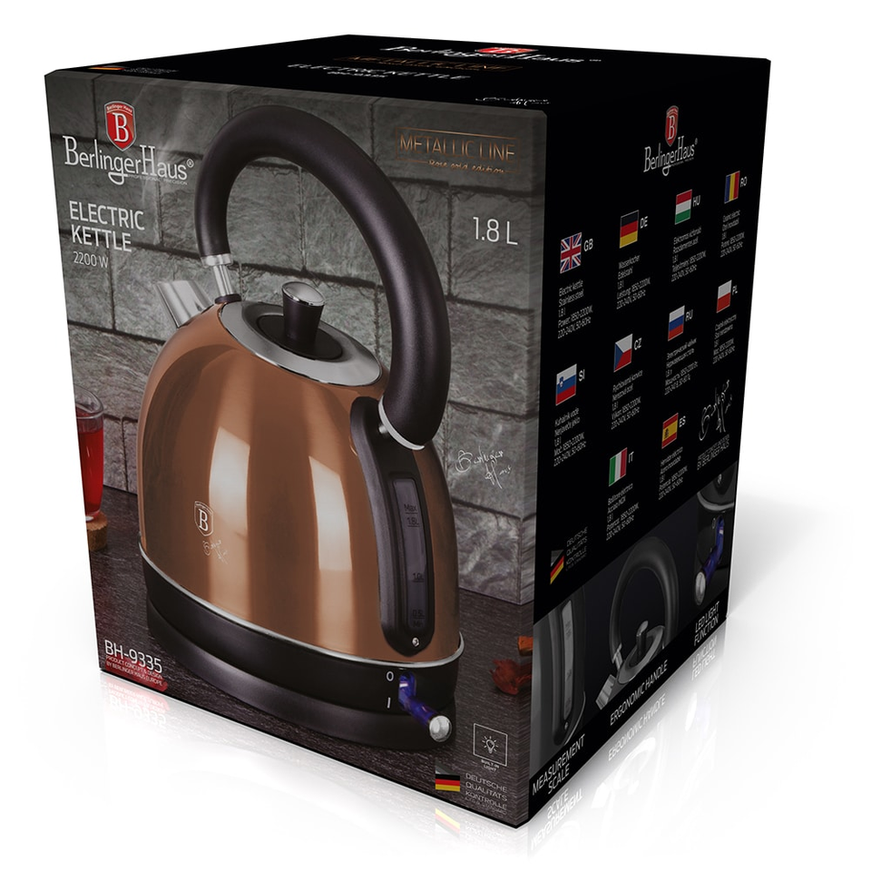 Electric Kettle Berlinger Haus BH/9335 Rose Gold Collection 