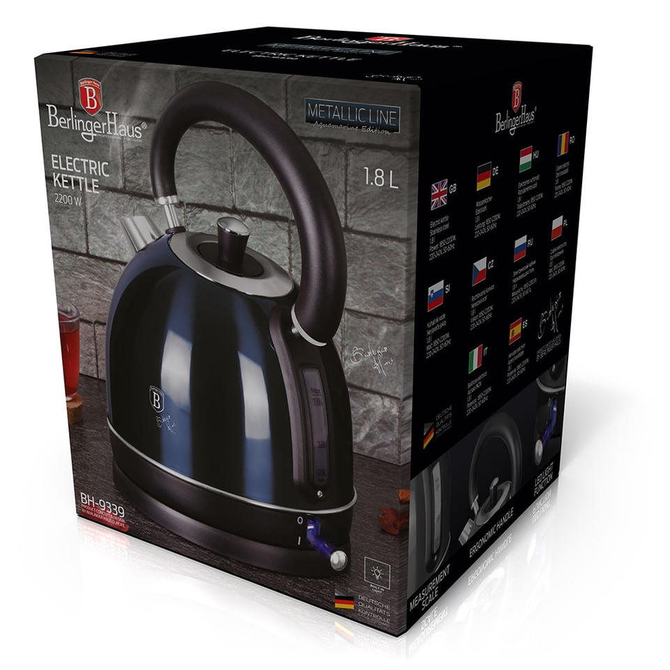 Electric Kettle Berlinger Haus BH-9339 Aquamarine Collection