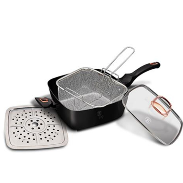 4-Piece Square Pan Set Berlinger Haus BH/6792T Black Rose Collection