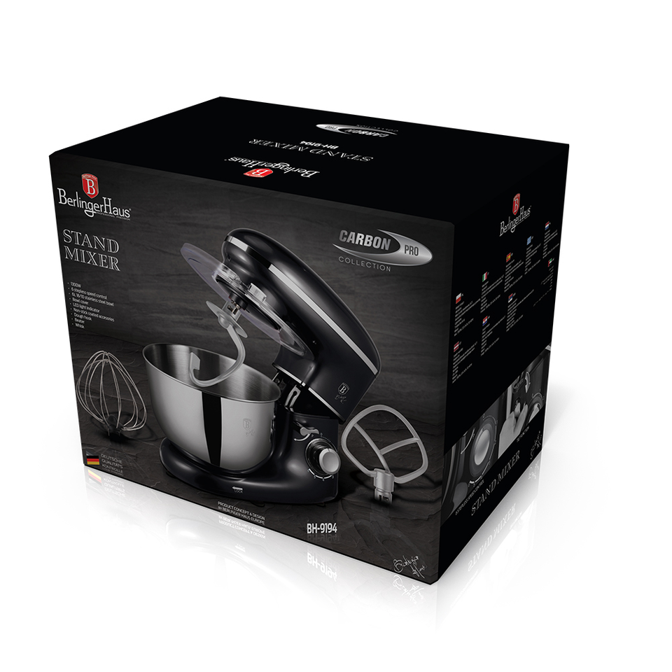 Planetary Mixer 1300 W Berlinger Haus BH/9194 Carbon Pro Line