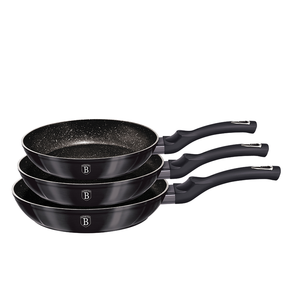 3-Piece Frying Pan Set Berlinger Haus BH/6903 Carbon Pro Collection