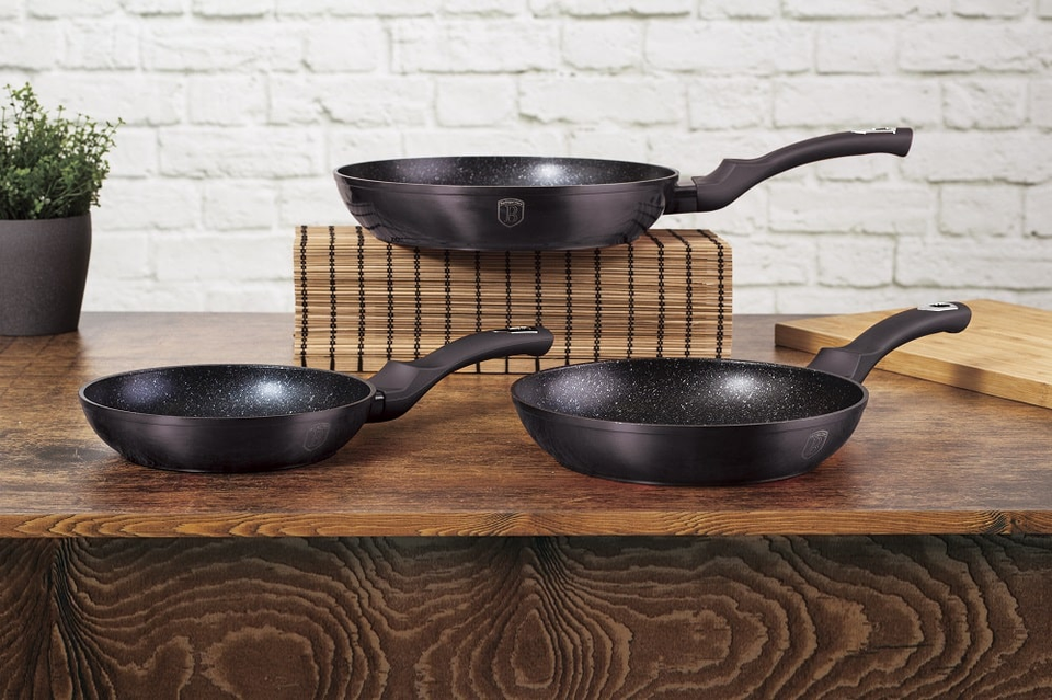 3-Piece Frying Pan Set Berlinger Haus BH/6903 Carbon