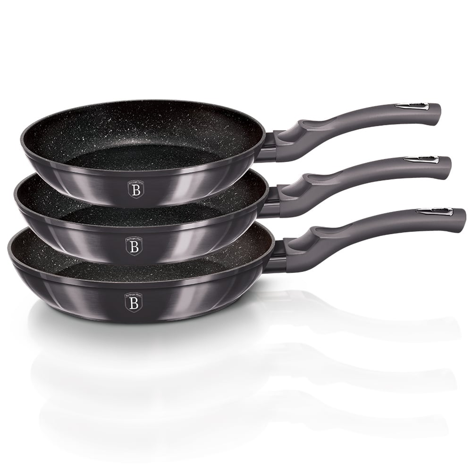 3-Piece Frying Pan Set Berlinger Haus BH/6903 Carbon