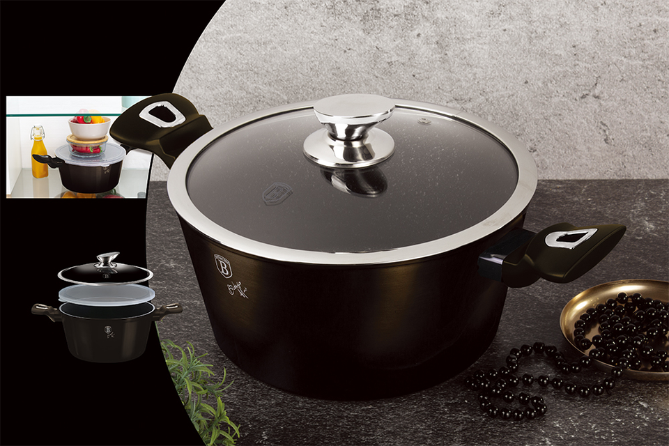 Mid-sized Casserole Dish  24 cm Berlinger Haus BH6605  Black 