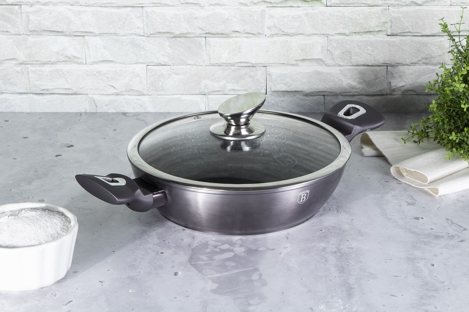 Shallow Pot 24 cm Berlinger Haus BH/6897 Carbon Pro