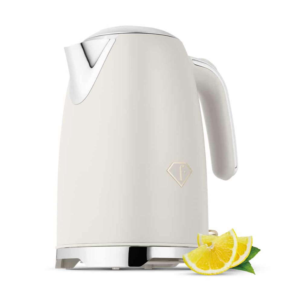 Fast Boiling Electric Kettle 1.7L | 2200W | Cream–Gold FTV0152 Berlinger Haus