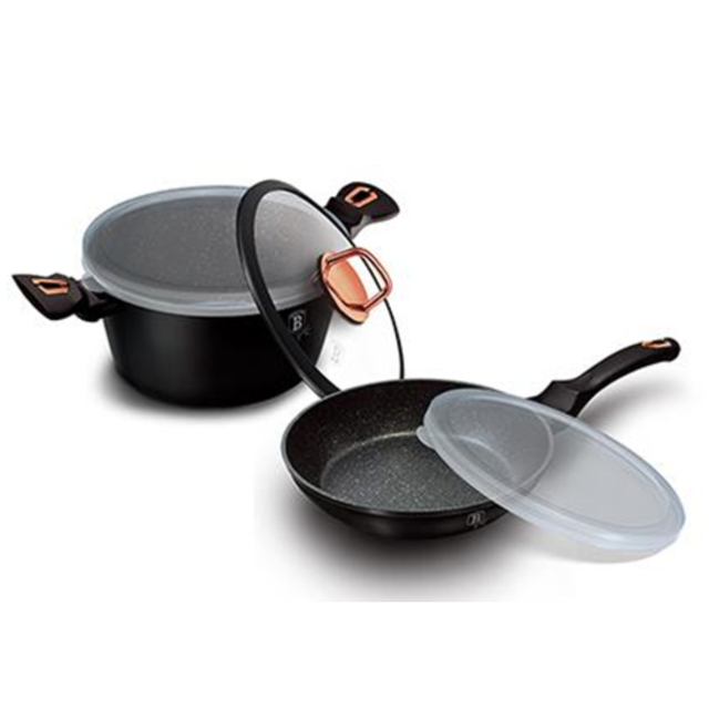 5-Piece Cookware Set Berlinger Haus BH/6790T Black Rose Collection