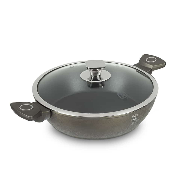 Aluminum Shallow Pot 28 cm Berlinger Haus BH/6766 Crystal