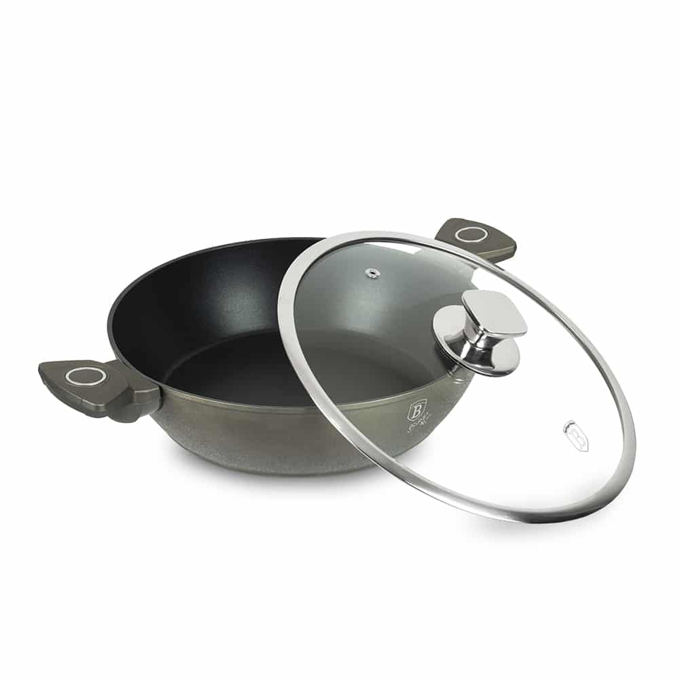 Aluminum Shallow Pot 28 cm Berlinger Haus BH/6766 Crystal